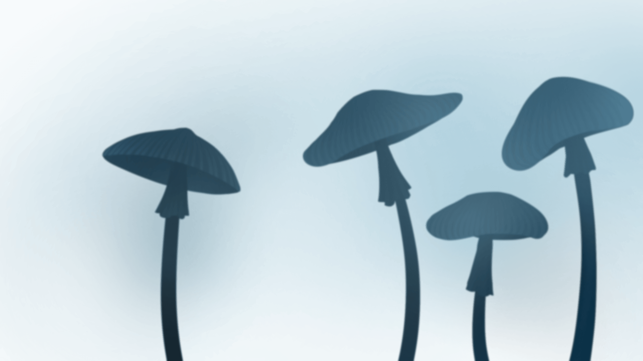 spiritwell ghibli style background mushrooms large